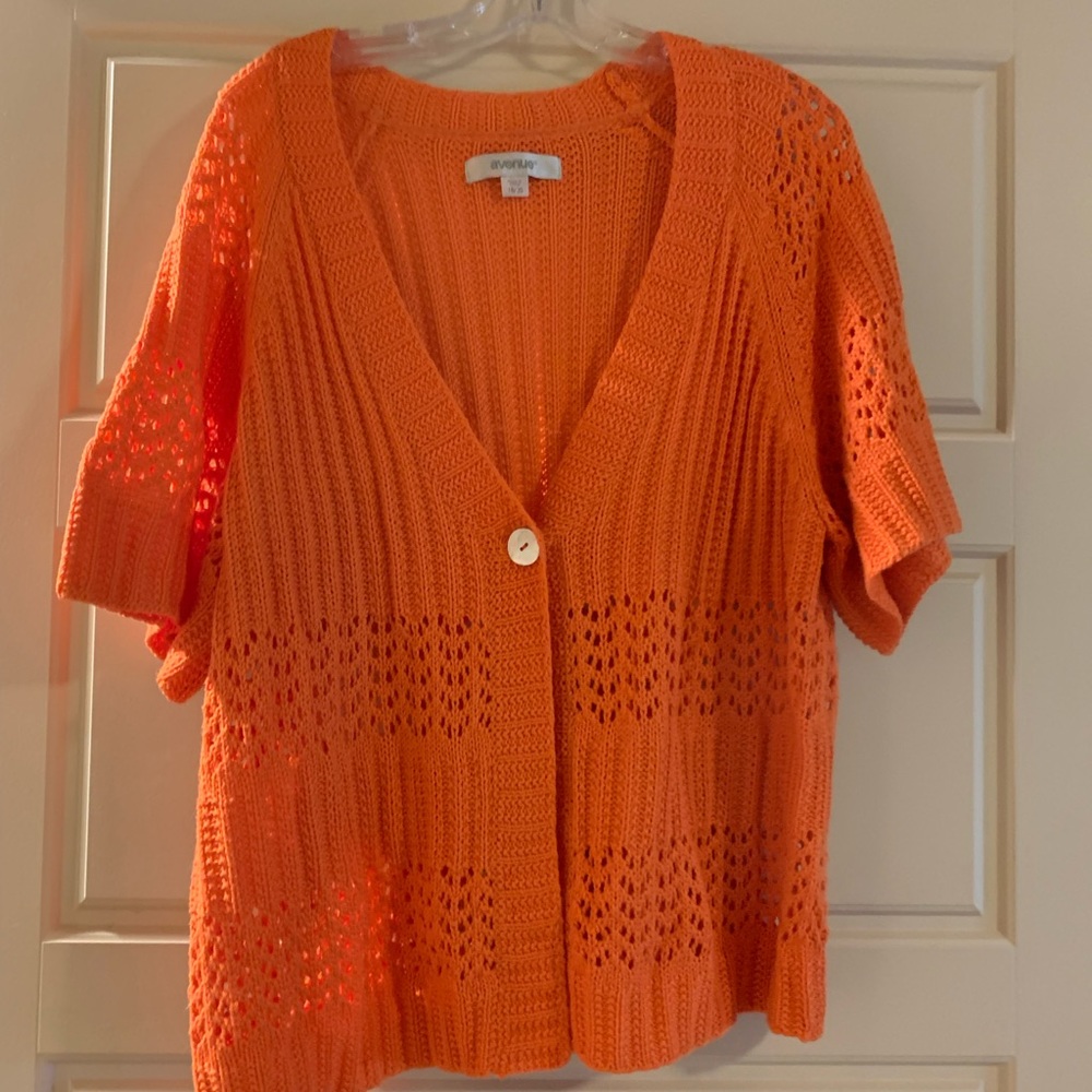 Orange sweater- Avenue